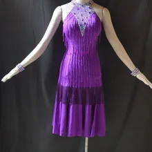 KAKA-L1568, Женская Одежда для танцев, латинское платье c бахромой для девочек, платья для сальсы, танго, Самба Румба Чача платье латиноамериканское танцевальное платье