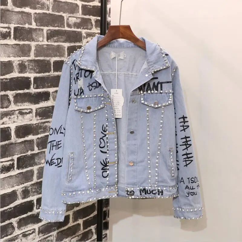 

OAIRED Spring And Autumn Denim Coat Women Jackets Coats 2019 New Fashion Denim Jacket Women Clothing Short Slim Female Outerwear