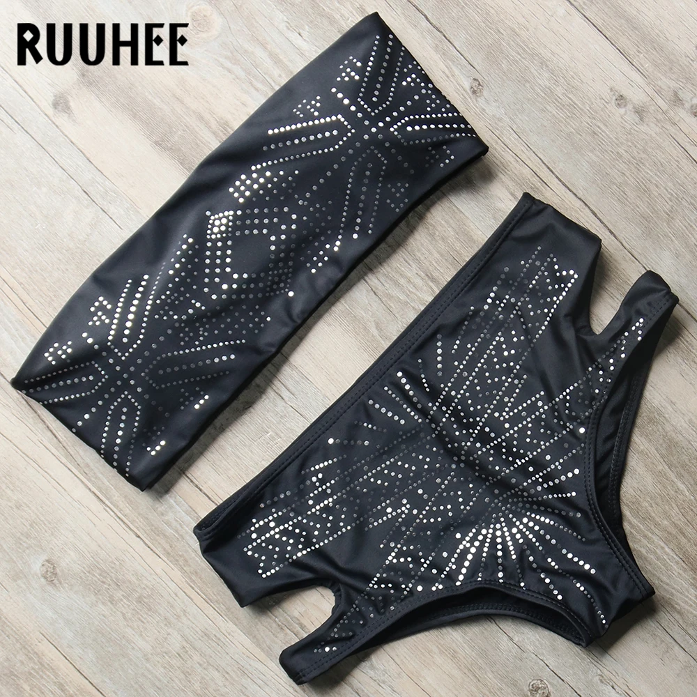 

RUUHEE Brand Bikini 2018 Swimwear Women Swimsuit Bikini Set Sexy Bandage Bathing Suit Swimming Suit Summer Beachwear For Female