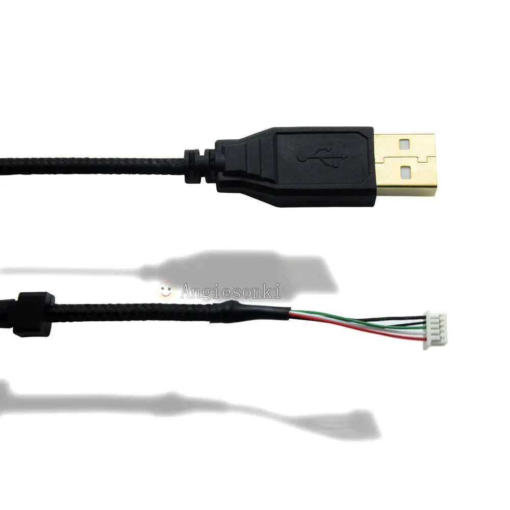 Продажа Новый font b USB b font кабель линия провод для MadCatz Saitek RAT3 рат4 рат5 рат6 рат7 рат8 те игровая мышь 2 м