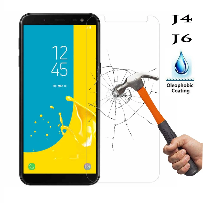 2pcs/lot tempered glass for Samsung galaxy j6 J8 J4 Plus J7 Prime 2 J2 Pro J3 J5 J2 Prime phone screen protector