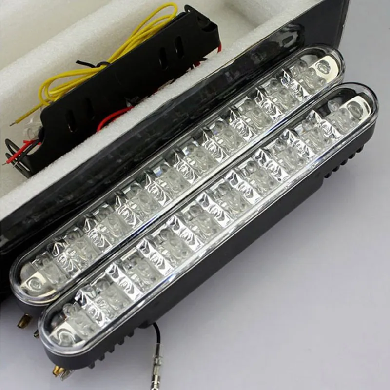 1 пара Автомобильные фары супер белый 30LED дневные ходовые огни DRL лампы поворотные