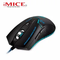 מחשב נייד IMICE X8 LED האופטי 6D משחק USB עם חיבור לחשמל Gaming Mouse 2400DPI גיימר עכברים מושלמים עבור מחשב נייד למחשב PC לשדרג לשלב X7 x9 (4)
