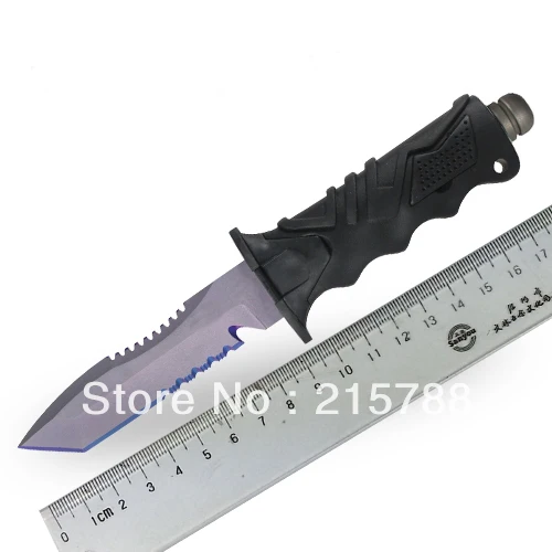 Free Shipping Ocean Master Beta Titanium Knife Fixed Blade Scuba Dive