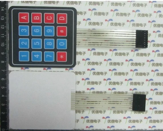 

4*4 matrix keyboard membrane switch Single-chip extended keyboard