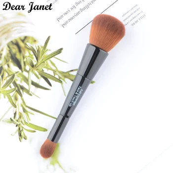 

High quality Double-ended Foundation Makeup brushes Blending eye shadow Make up brush cosmetic tool Full coverage face touch up