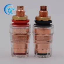 EIZZ Speaker Binding Post EZ-307 Copper Plate Brass Connector Banana Jack HIFI DIY Amplifier Tube AMP Binding Post Accessory