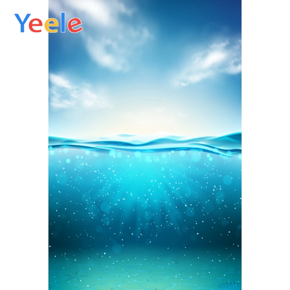 

Yeele Blue Sea Water Fresh Poster Scene Portrait Photography Backgrounds Wall Photographic Backdrop Vinyl Props For Photo Studio