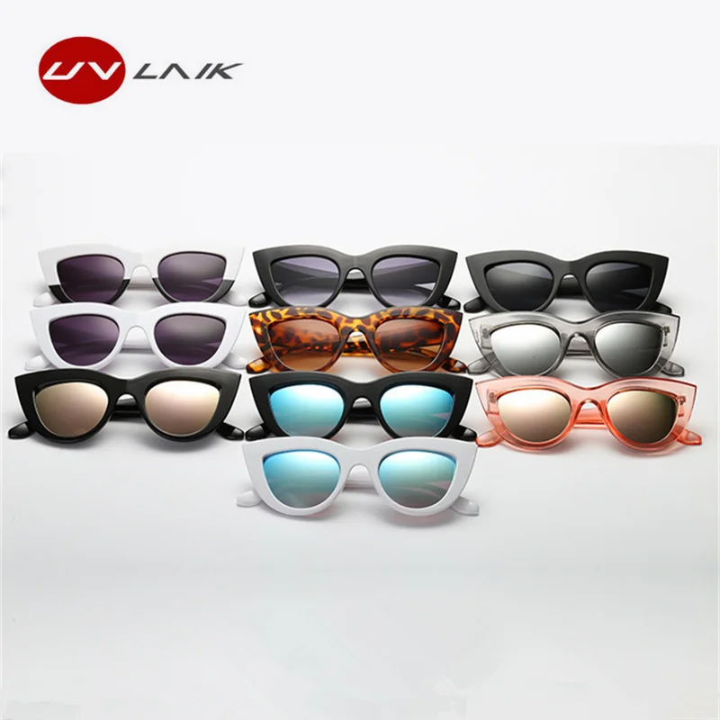 UVLAIK, Ретро стиль, кошачий глаз, солнцезащитные очки для женщин, кошачий глаз, Ретро стиль, солнцезащитные очки, брендовые, дизайнерские, UV400, оттенки, модные очки