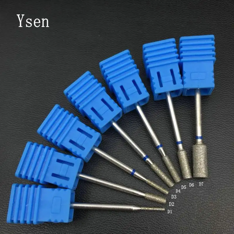 

1pcs 7 Size Diamond Burrs Electric Nail Drill Bits Nail Art Accessory Remove Dead Skin Nail File Foot Care Tools