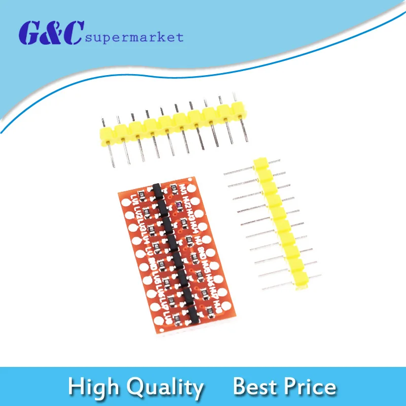 2pcs I2C IIC 8 Channel Logic Level Converter Module Bi-Directional For Arduino Step Up 5V To 3V | Электронные компоненты и