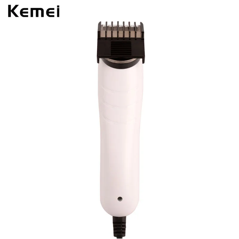 Professional Kemei Titanium Blade Corded Electric Haircut Cutting Machine Barber + limit comb for kids adult men 110-240V S50