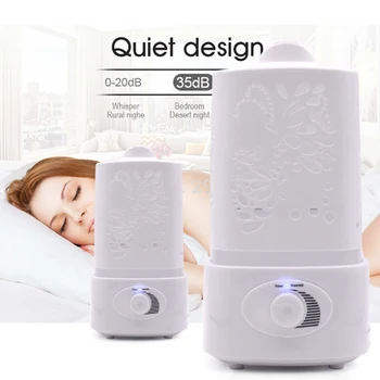 

1.5L Humidifier Carve Ultrasonic Air Essential Oil Diffuser Aroma Mist Maker for Home Spa Large Capacity Double Mist Nozzle