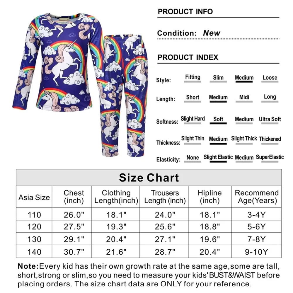 Unicorn Pajamas Set -8