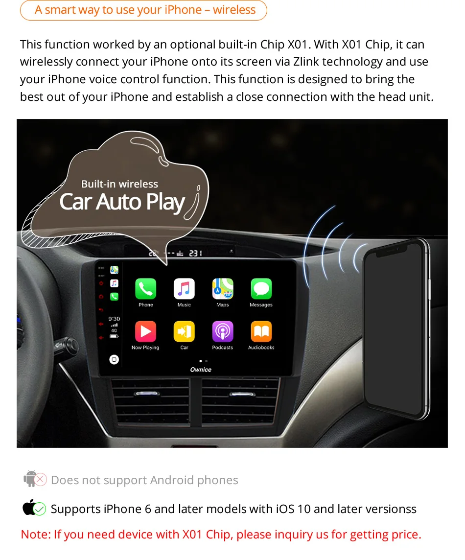 Discount Ownice K3 Android 9.0 Quad Core Car Radio Universal DVD Multimedia Player 2GB RAM 16GB ROM GPS Navigation DVD Support Bluetooth 20