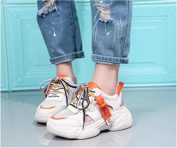 Summer Thick Sole Platform Sandals Woman 2019 Mesh Pu Casual Sandals Breathable Female Chunky Sandal Beach Shoes Summer Thick Sole Platform Sandals Woman 2019 Mesh Pu Casual Sandals Breathable Female Chunky Sandal Beach Shoes