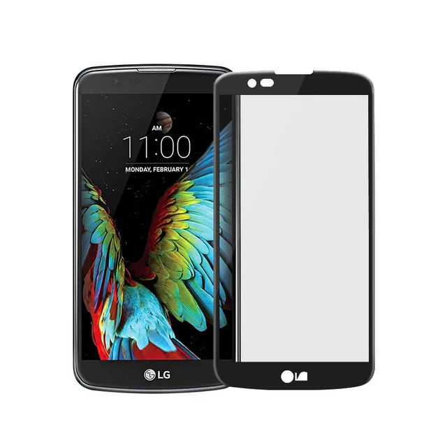 3D закаленное стекло для LG K10 2016 полное покрытие 9H защитная пленка