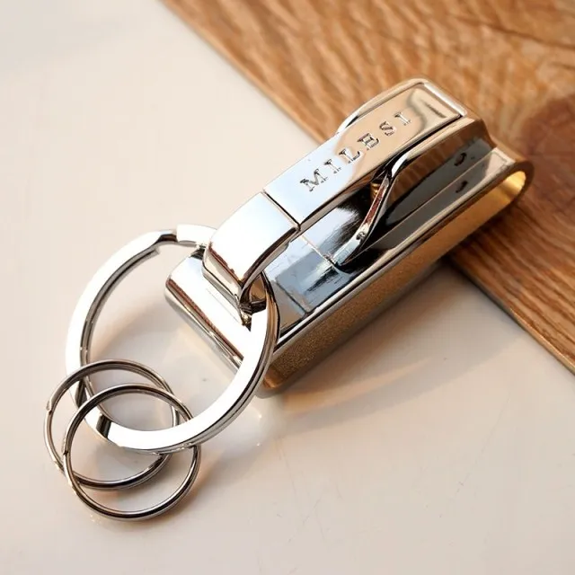 Milesi-фирменный мужской брелок для ключей в виде пояса, клипса, брелок для ключей для мужчин, автомобильный держатель для ключей, новинка, подарок, брелок для мужчин
