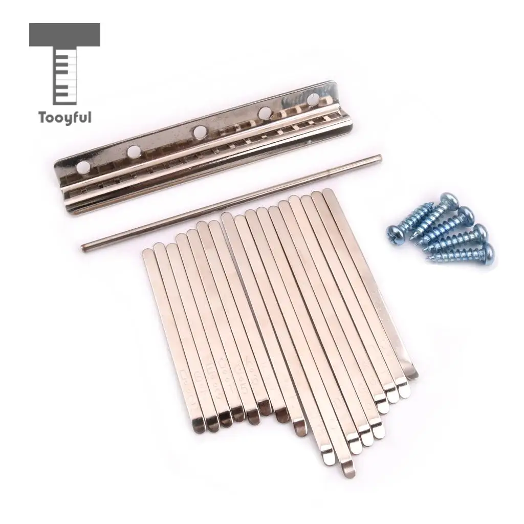 MagiDeal Musical Steel Keys for 17 Note Kalimba African Mbira Thumb Piano Finger Percussion