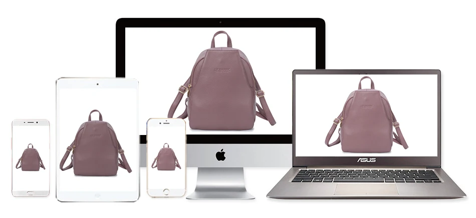 women backpack genuine leather