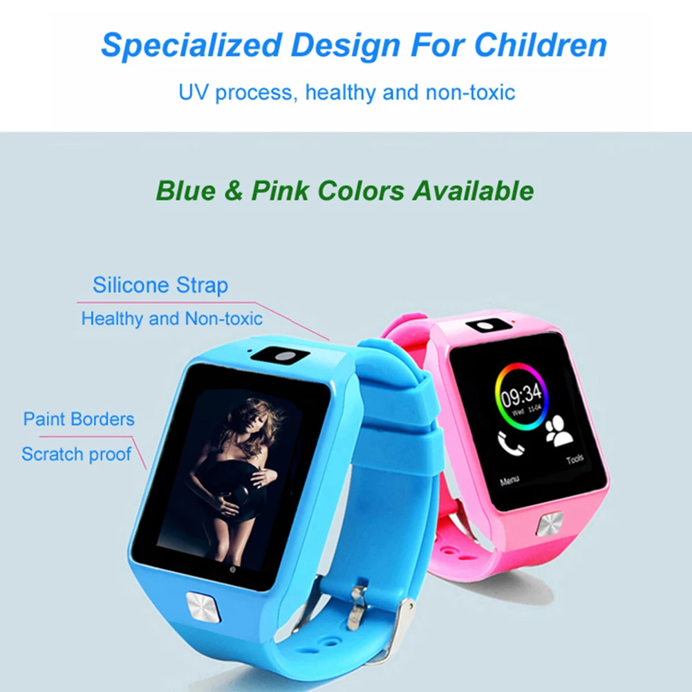 Смарт-часы детские наручные анти-потеря смарт-монитор позиционирование Smartwatch Bluetooth часы с Sim связать телефон для Android телефон