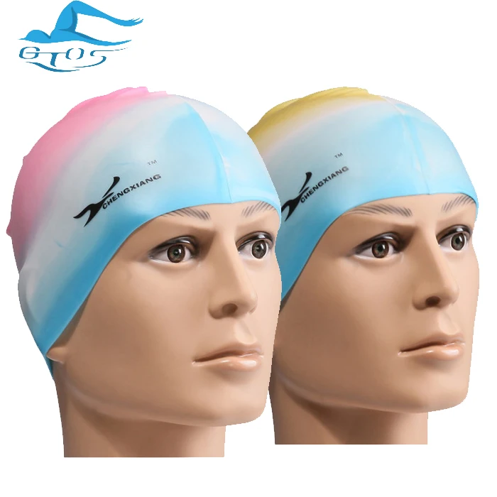 2019 new Swimming Cap Waterproof Silicone Swim Pool Hat for Adult Men Women Kids teenage