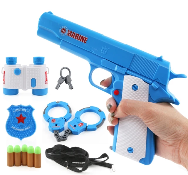 4pcs Classic Children Soft Bullet Gun Toys Pistol With Plastic
