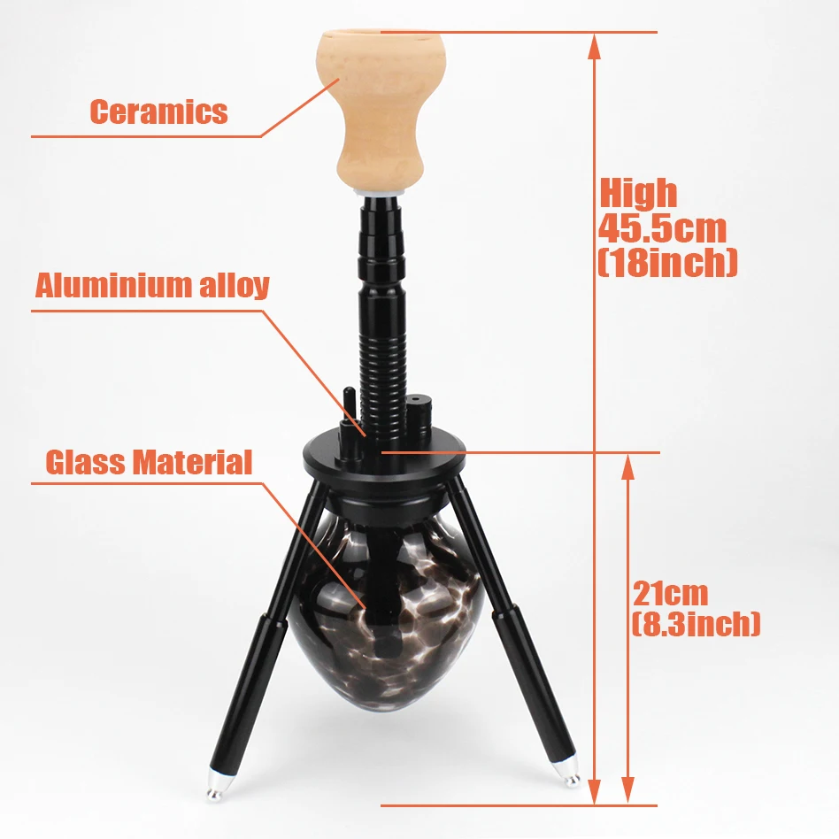 Стиль, стеклянный кальян, набор со штативом, алюминиевый сплав, кальян, набор, Nargile Sheesha Chicha, водопровод, аксессуары для кальяна