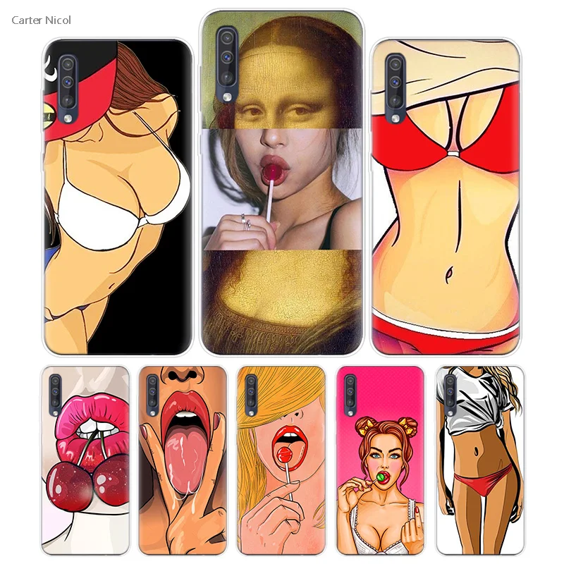 

Transpatrent Silicone Case for Samsung Galaxy A50 A70 A30 M30 M20 A10 A20 A40 M20 Cover Phone Sexy Hot Girl Twerk It Swag