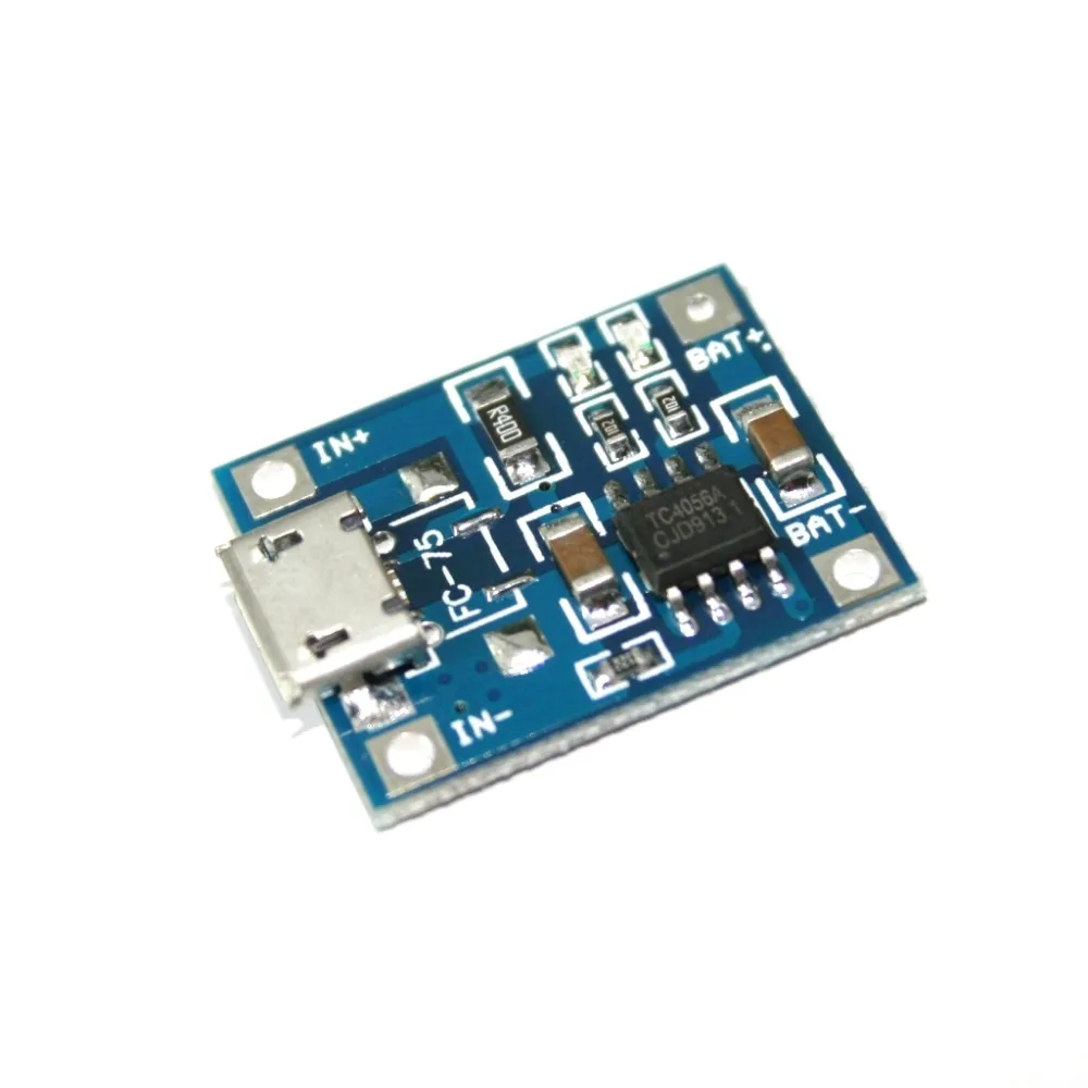

10pcs/lot TP4056 1A Lipo Battery Charging Board Charger Module lithium battery DIY MICRO Port Mike USB New Arrival