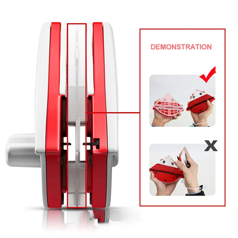 Магнитный стеклоочиститель для мытья окон, стекло, двухсторонняя щетка для очистки стекла, подходит для одиночного двойного уплотнения стекла