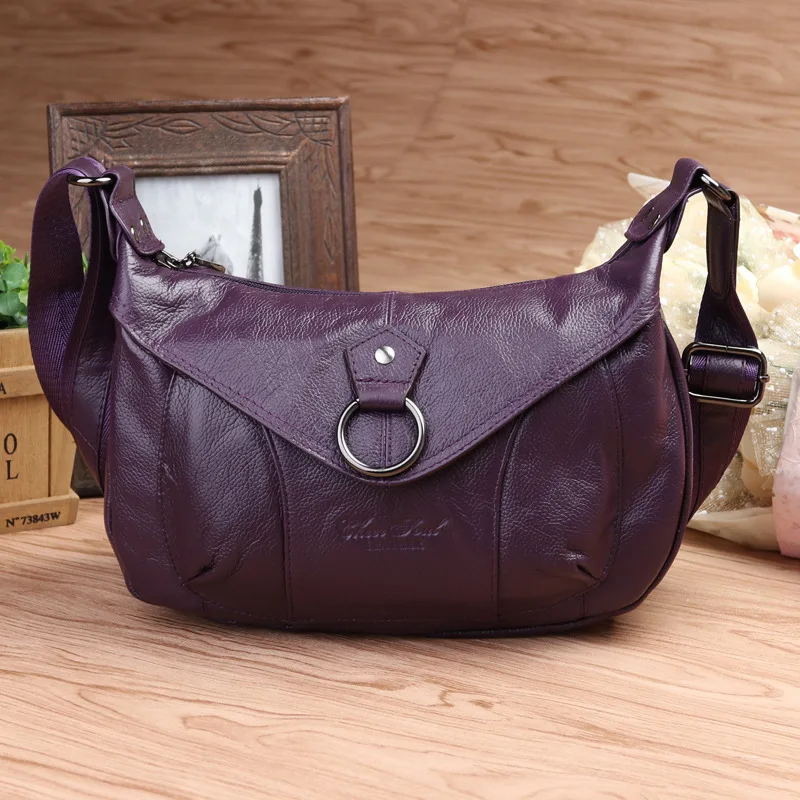 

Vintage Women Genuine Leather Handbags Fashion Brand Cow Leather Messenger Shoulder Bags Bolsas Feminina High Quality Phone Bag