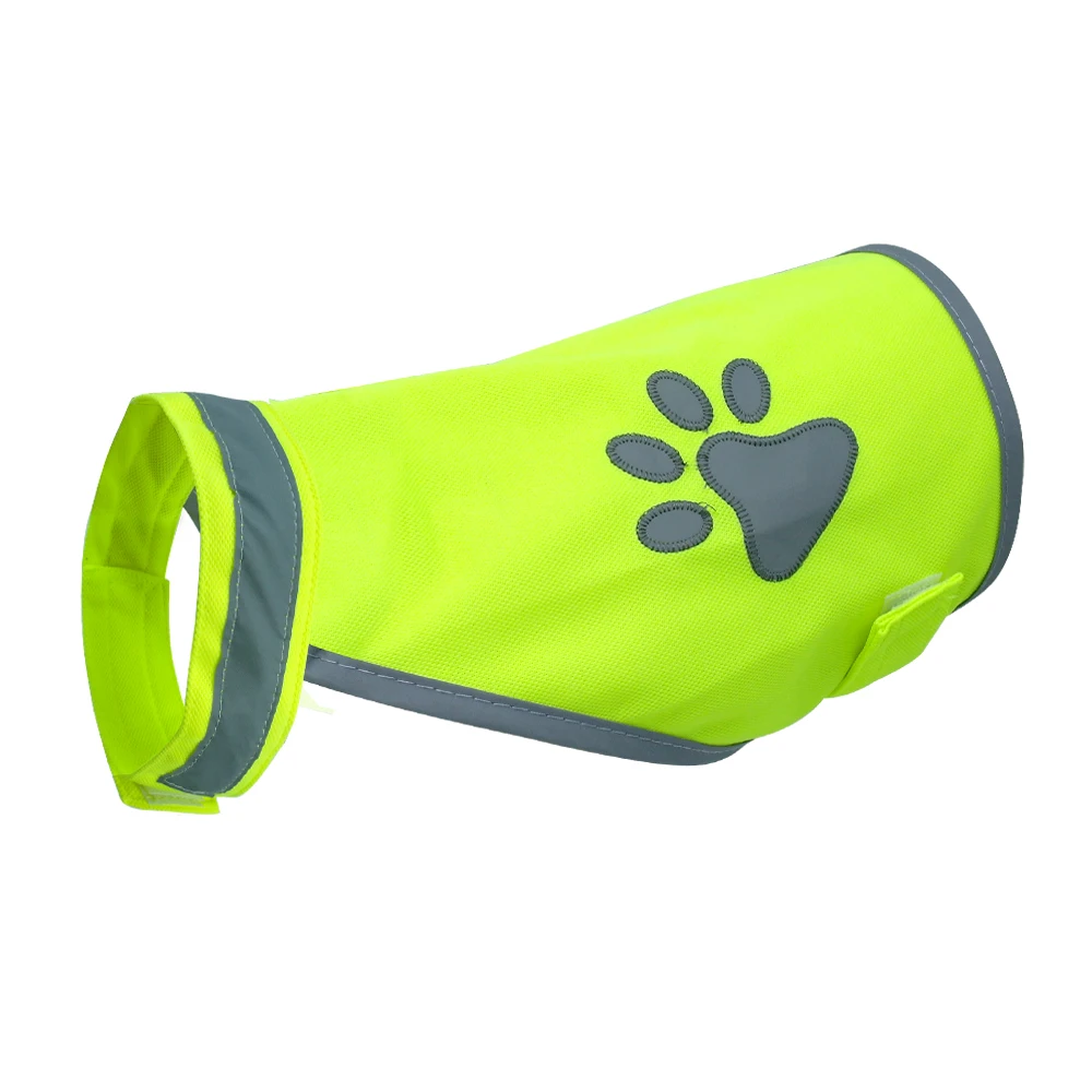 Lime Green Светоотражающая собачья жилетка, одежда с высокой видимостью, жилеты безопасности для маленьких и больших собак, шлейка для прогулок на открытом воздухе - Цвет: Lime Green