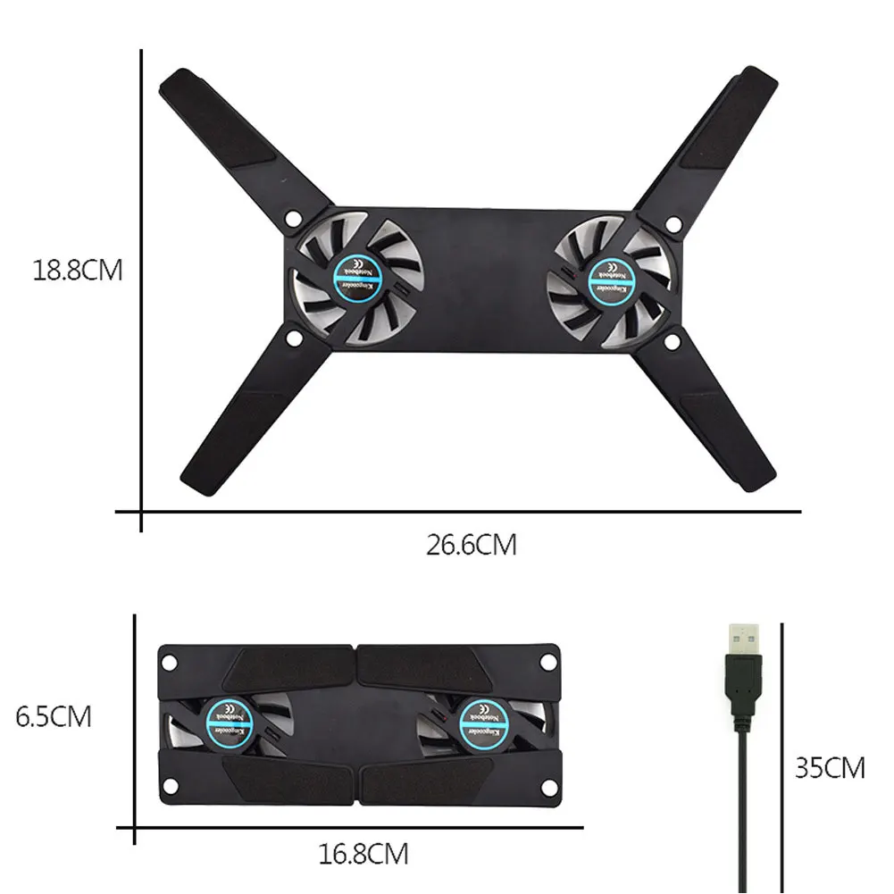 Вентилятор Cooler Pad USB Охлаждающие вентиляторы для ноутбука Cooler Pad Стенд базовый держатель Тетрадь компьютер Нетбуки