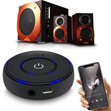 3,5 мм аудио адаптер Bluetooth 4,2 мини Car Kit Музыка приемник с Светодиодный индикатор громкой связи Беспроводной USB автомобиль зарядки