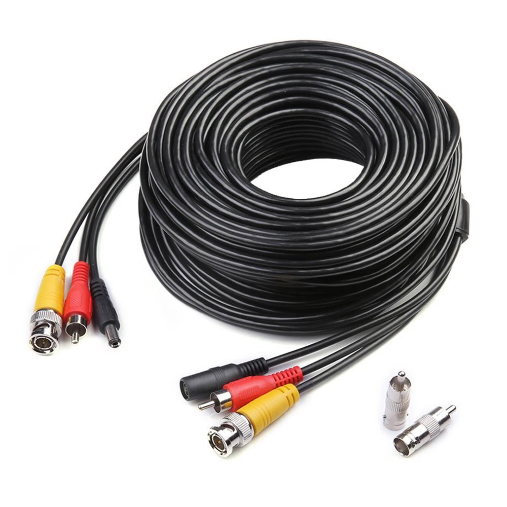 MOOL 100ft AV Video Audio Power BNC Cable for font b CCTV b font Video Security