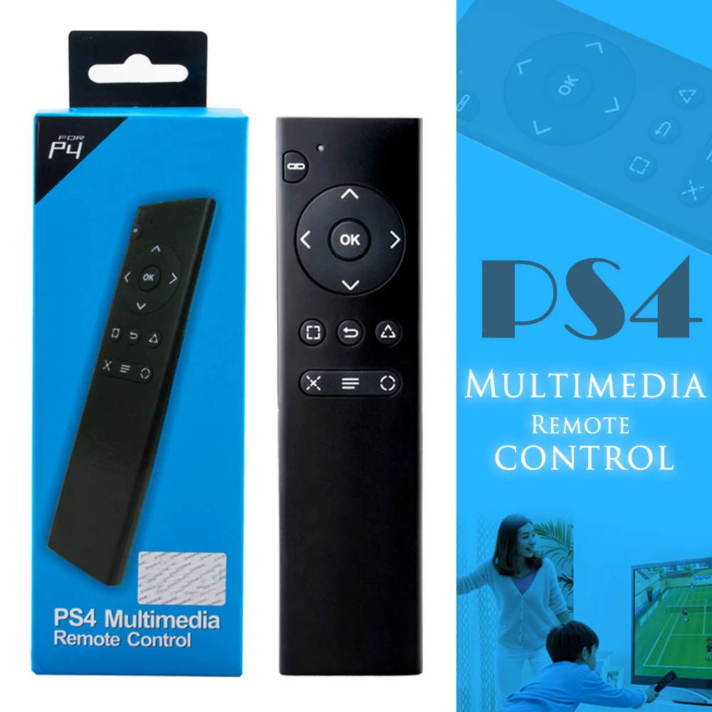 New For Sony Playstation 4 Ps4 Dvd Multimedia Remote Control 2 4ghz Wireless Media Controller Remote Controls Aliexpress