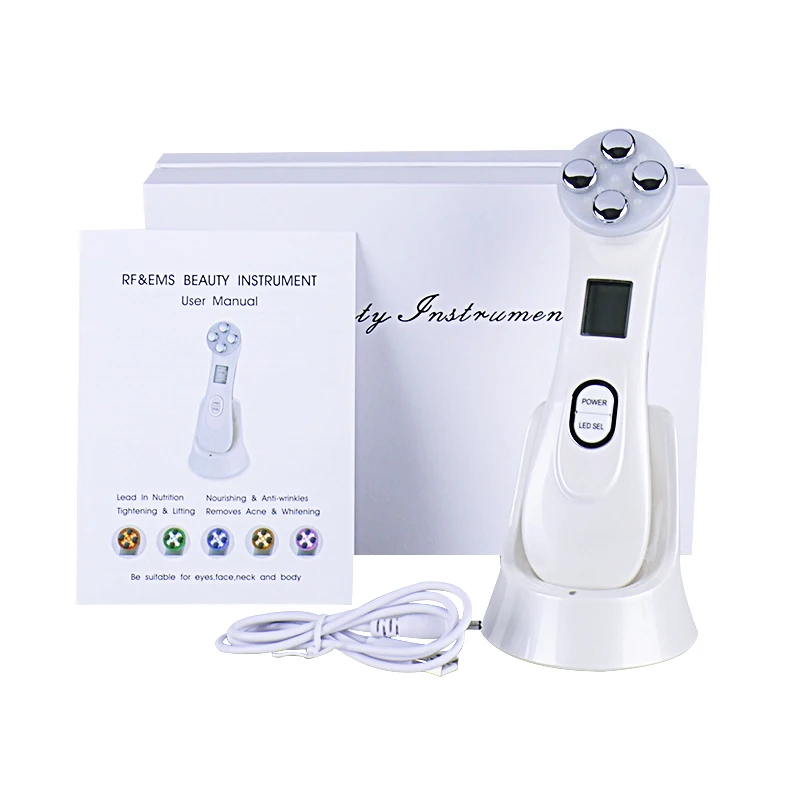  Mesotherapy Electroporation RF Face Beauty Massage Radio Frequency LED Photon Face Skin Rejuvenatio - 32860006489