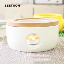 Краткое нагреватель колба для подогрева чая теплый плита Керамика фарфор печка для приготовления чая подставка для чайника подсвечник ночник чайная посуда