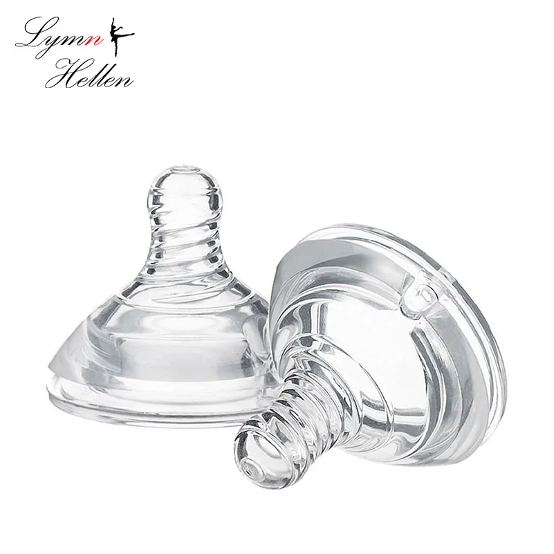 

Soft Newborns Safety Silicone Pacifier Nipple Natural Flexible Replacement Feeding Bottle Standard Size Anti-collapse Spiral