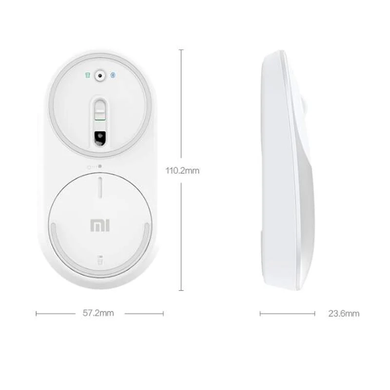 Оригинальная Xiaomi mi беспроводная мышь портативные игровые мыши Bluetooth 4,0 2,4G двойной режим подключения mi ni mi ce ABS материал