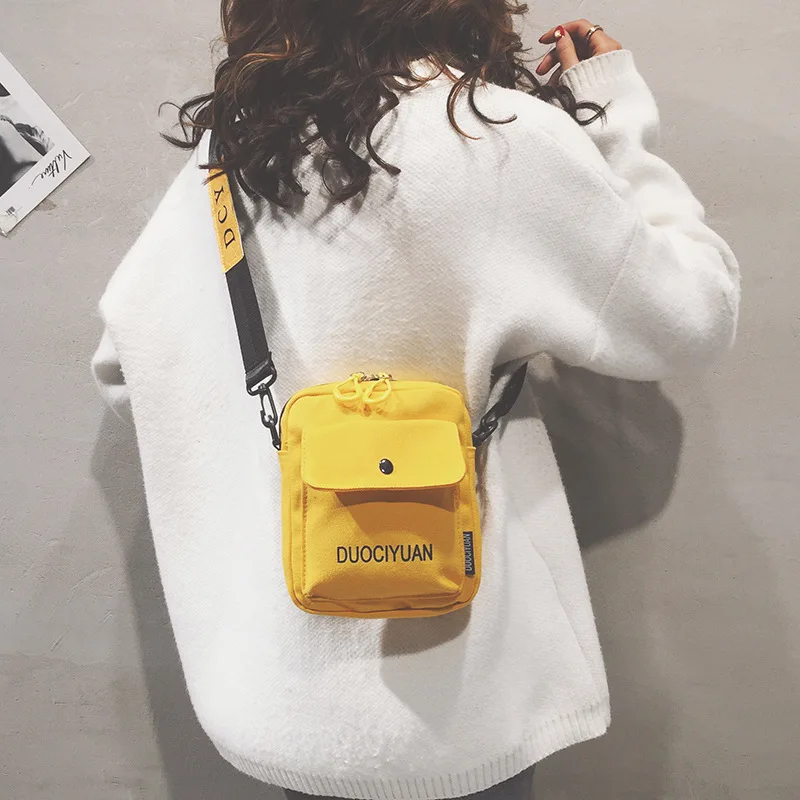 2018 Women Shoulder Bags Solid Zipper Bags Men Small Black Canvas Crossbody Bags Female 2018 Women Shoulder Bags Solid Zipper Bags Men Small Black Canvas Crossbody Bags Female