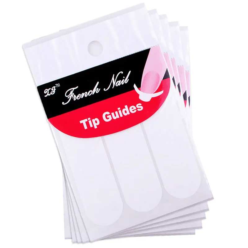 

1 Pack 10pcs White French Nail Stickers Manicure Strip Nail Art Decoration Manicure Nail Art Decals For Nail DIY Styling Tools
