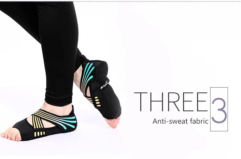 Женские нескользящие туфли с поперечной шнуровкой для профессиональной йоги, пилатеса, Пилатеса, S-M, 3 цвета