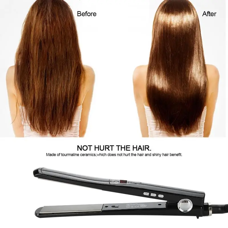 

Professional Tourmaline Ceramic Hair Flat Iron MCH Quick Heating Hair Straightener Styling Tool