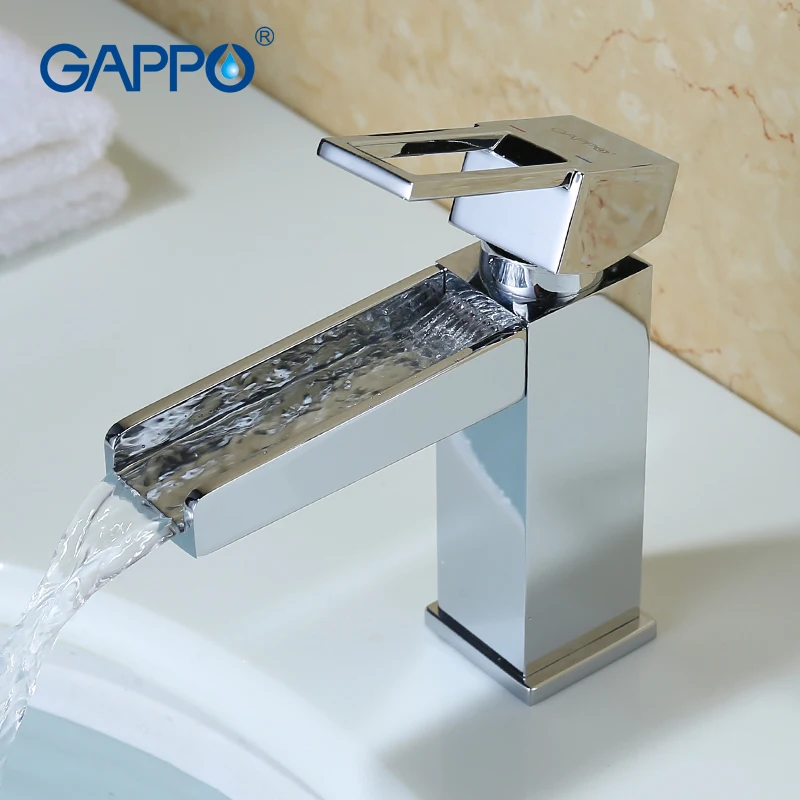 

GAPPO Basin Faucet basin sink water taps chrome basin mixer tap waterfall faucet crane bathroom water tap mixer armatur