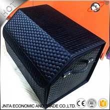 New type football leather car stowing tidying car trunk storage box top grade leather storage CSbj003