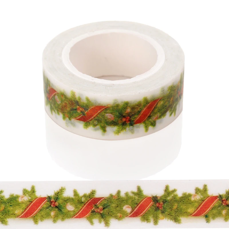Christmas Pattern Adhesive Tape Print Scrapbooking Diy Craft Sticky Deco Masking Japanese Washi Tape Paper