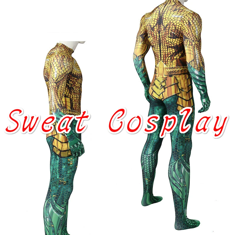 Высококачественный костюм для косплея Aquaman Arthur Curry Aquaman Zentai, боди с 3D принтом, костюм из лайкры, костюм для взрослых на Хэллоуин и для косплея