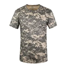Man coat camouflage T-shirt collar quick-drying short sleeves to strengthen male fashion trends david bowie Free shipping S-4XL